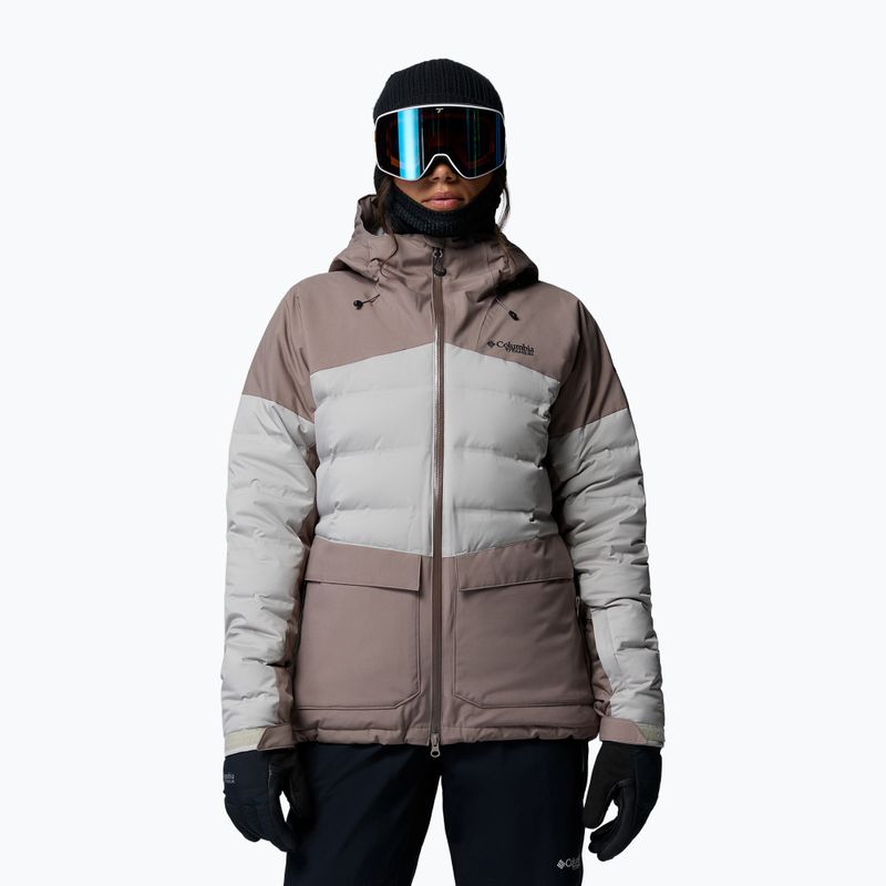 Kurtka narciarska damska Columbia Glacier Ridge Down iron/flint grey