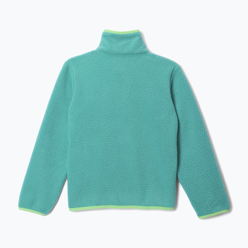 Bluza polarowa dziecięca Columbia Halvetia II Half Snap Fleece teal/black 2