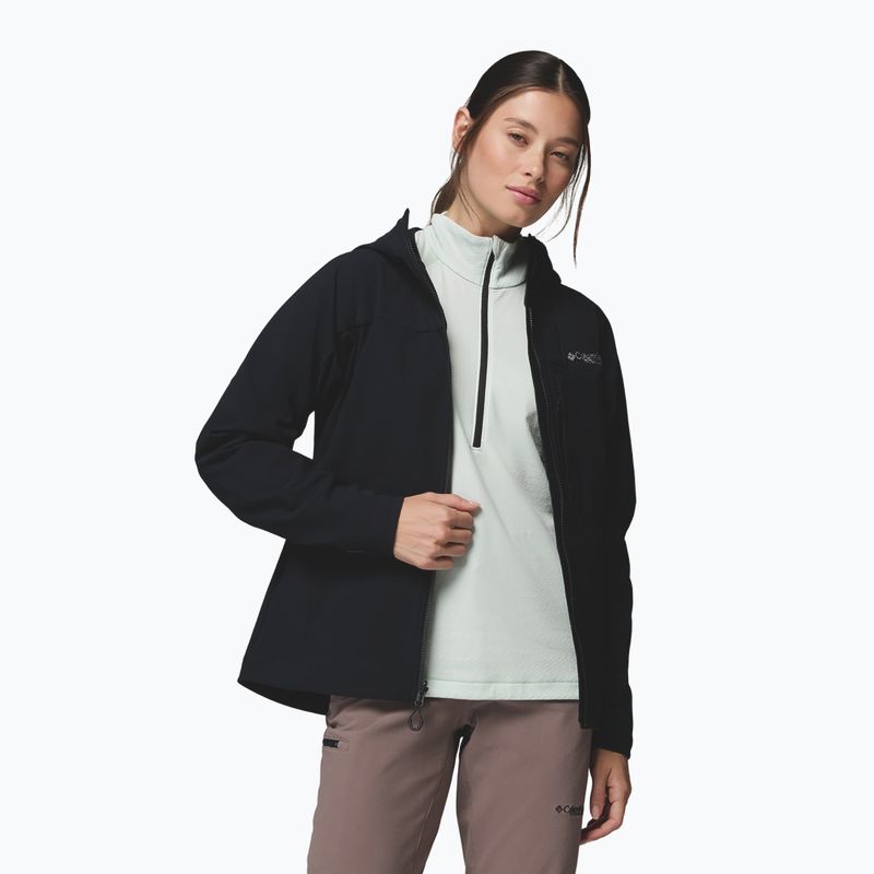 Kurtka softshell damska Columbia Tennen Mountain Hooded Softshell black 4