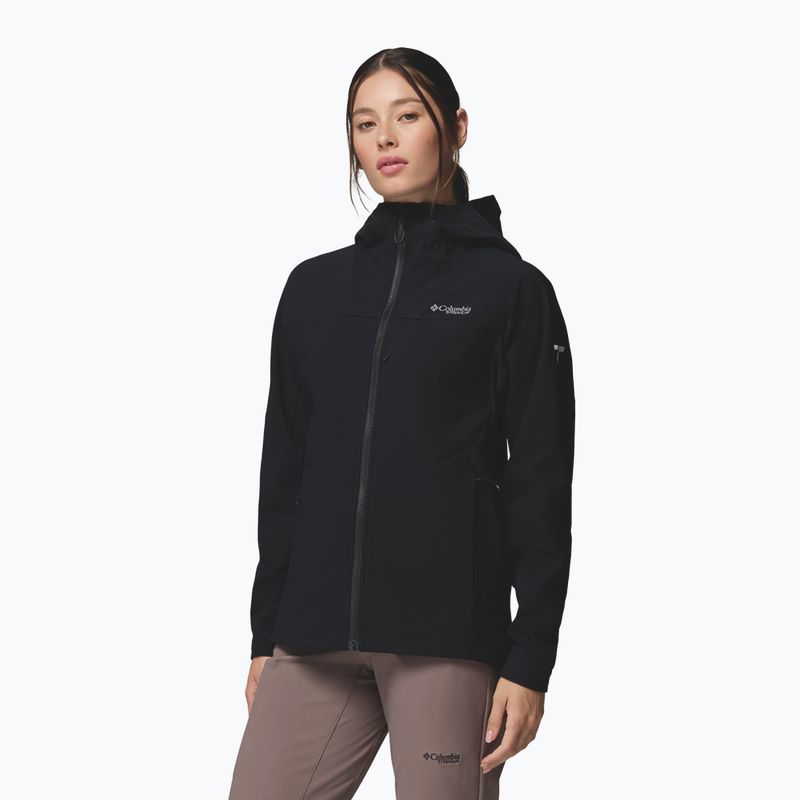 Kurtka softshell damska Columbia Tennen Mountain Hooded Softshell black 5