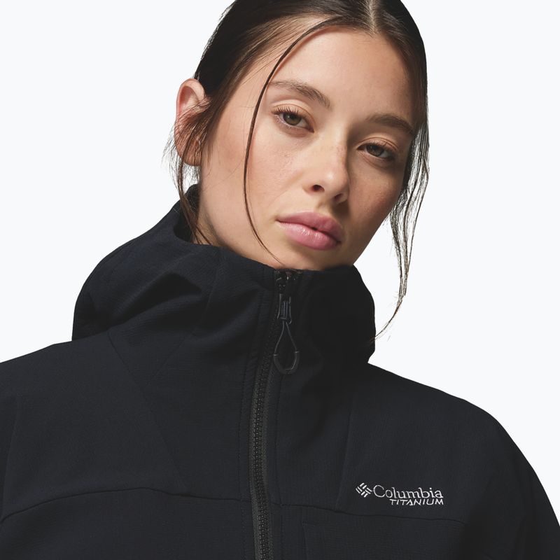 Kurtka softshell damska Columbia Tennen Mountain Hooded Softshell black 6