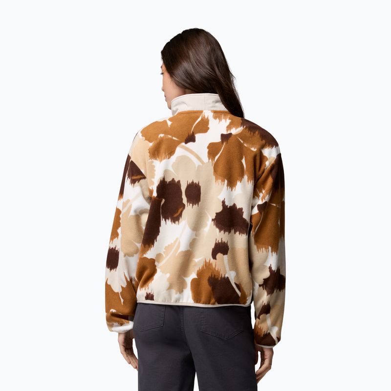 Bluza polarowa damska Columbia Sequoia Grove II Printed Half Zip camel brown ikatbloom 3