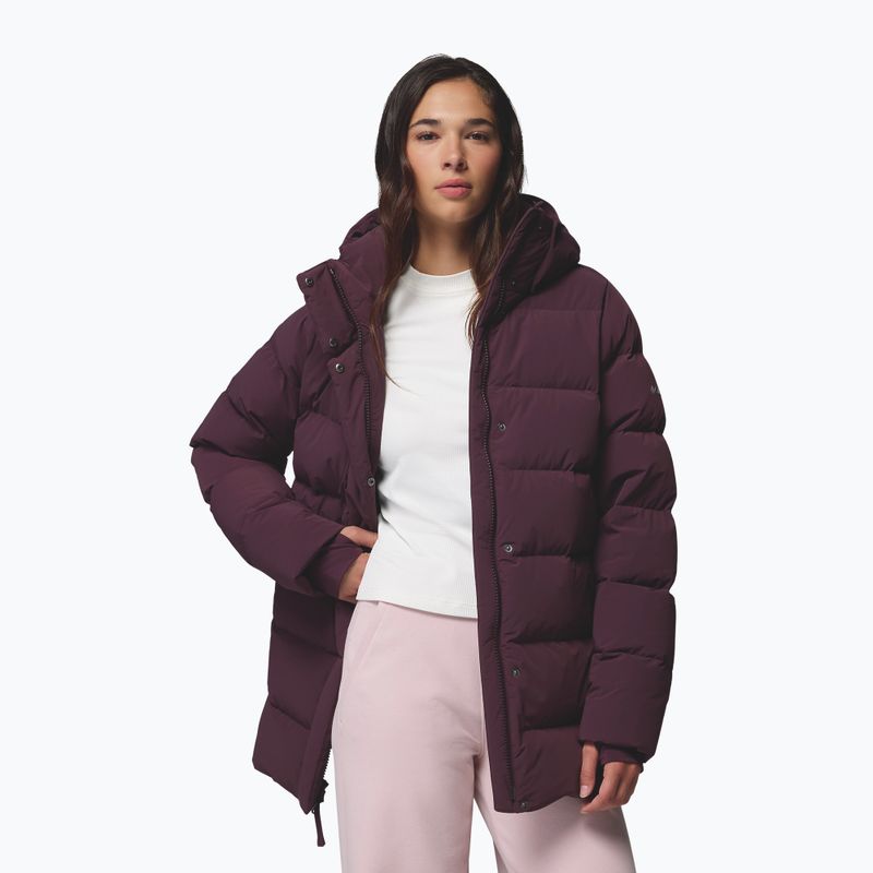 Kurtka puchowa damska Columbia Amaze Puff Mid Hooded moonvista 5