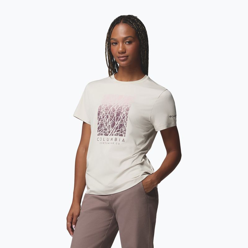 Koszulka damska Columbia Parsons Point Graphic Tee dark stone heather/treescape 4