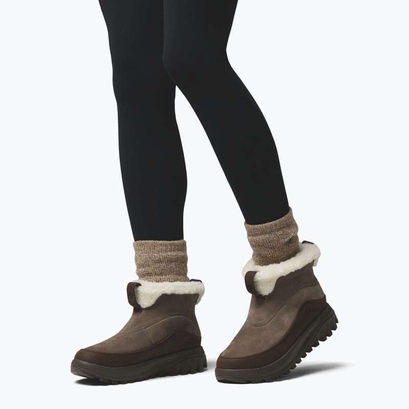 Śniegowce damskie Columbia Snowtrot Ease mud/cordovan 5