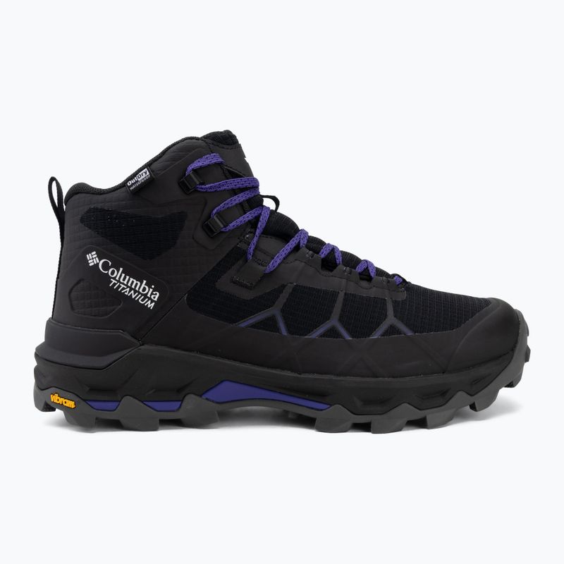 Buty trekkingowe damskie Columbia Peakfreak Titanum Outdry Mid black/purple quartz 2