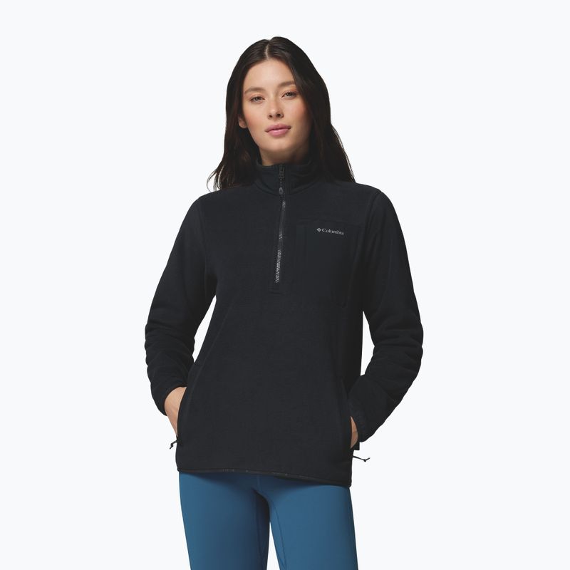 Bluza polarowa damska Columbia Pacific Arch 200 Half Zip Fleece Black