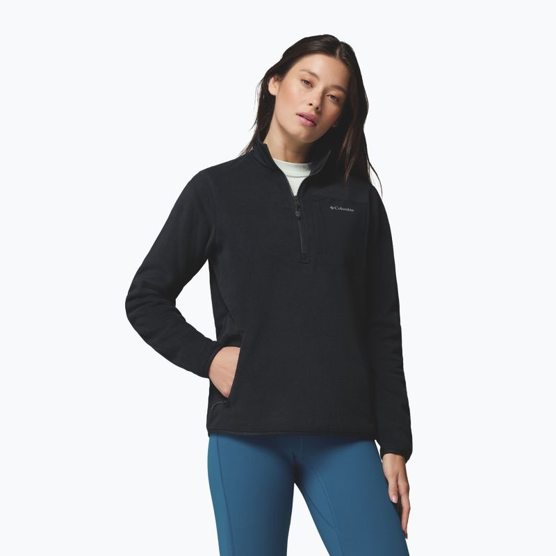 Bluza polarowa damska Columbia Pacific Arch 200 Half Zip Fleece Black 5