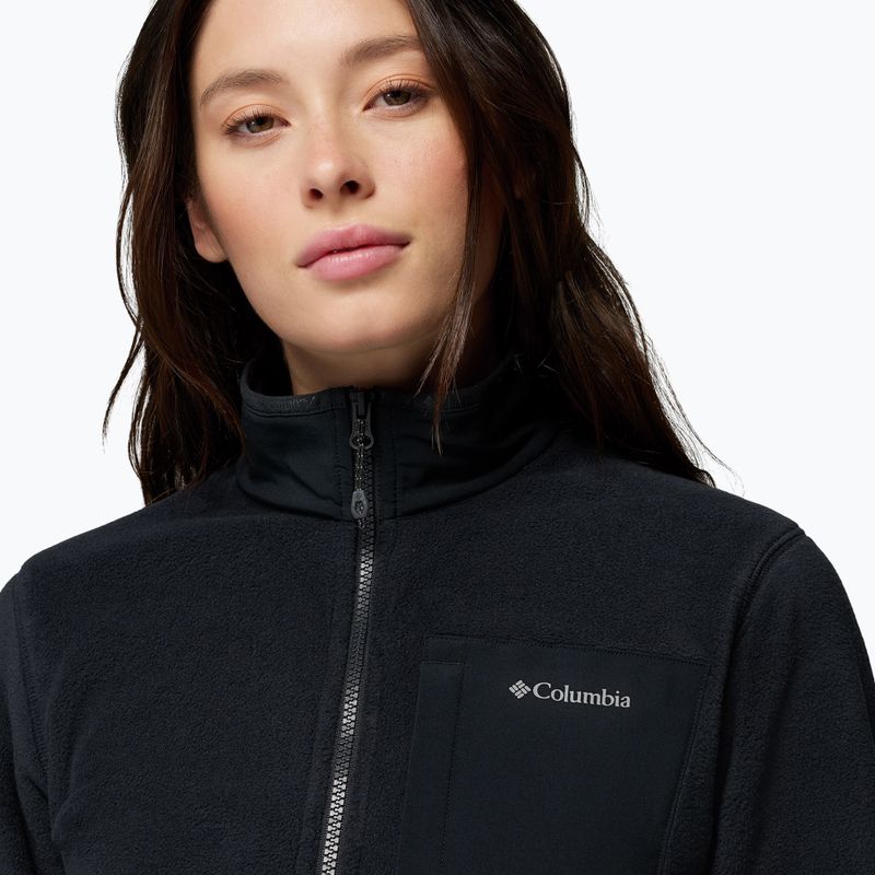 Bluza polarowa damska Columbia Pacific Arch 200 Half Zip Fleece Black 6