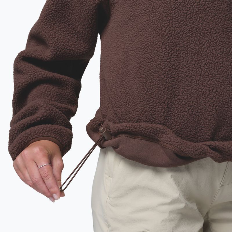 Bluza polarowa damska Columbia Helvetia II Cropped Half Snap Fleece tobacco 6