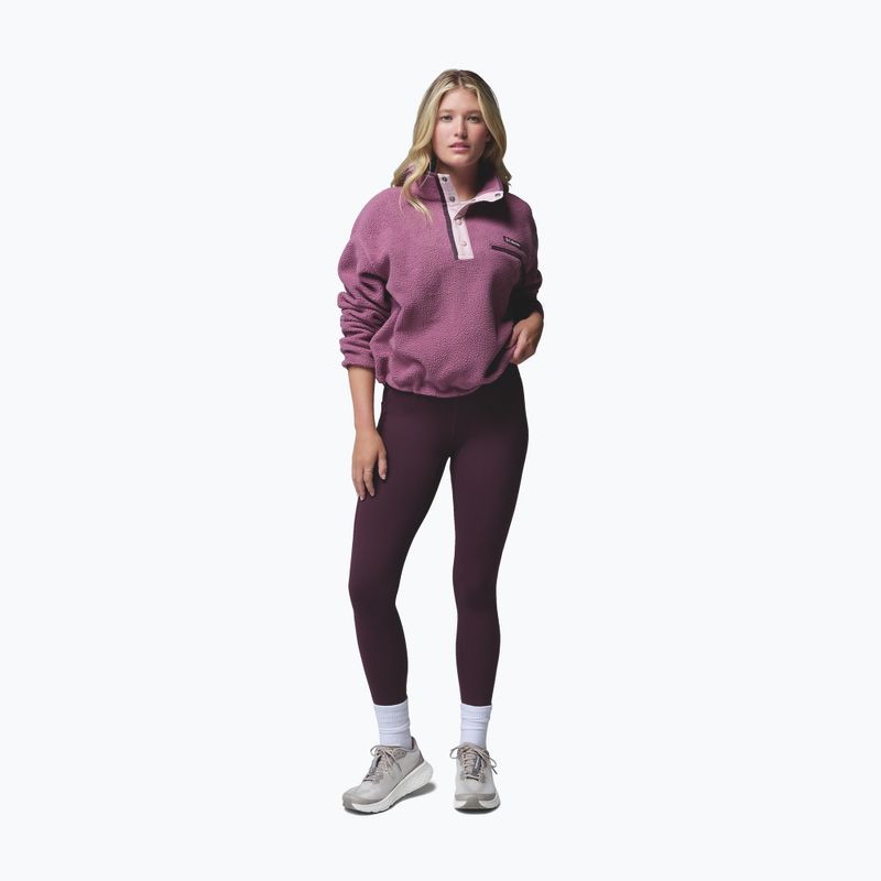 Bluza polarowa damska Columbia Helvetia II Cropped Half Snap Fleece antique mauve/mineral pink 2