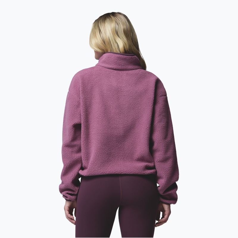 Bluza polarowa damska Columbia Helvetia II Cropped Half Snap Fleece antique mauve/mineral pink 3