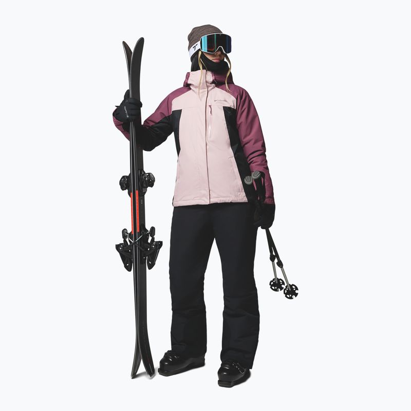 Kurtka narciarska damska Columbia Snowy Summit Ins mineral pink/black/antique mauve x dye 2