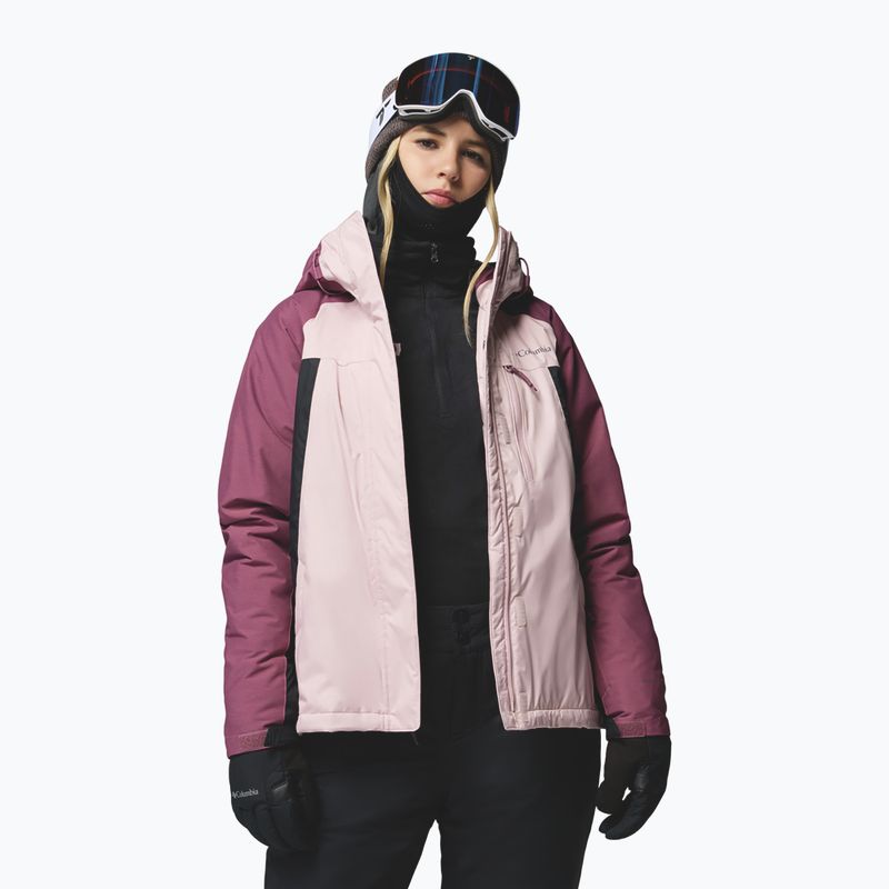 Kurtka narciarska damska Columbia Snowy Summit Ins mineral pink/black/antique mauve x dye 4