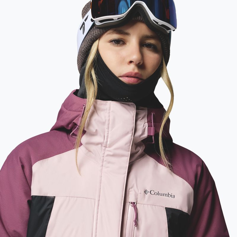 Kurtka narciarska damska Columbia Snowy Summit Ins mineral pink/black/antique mauve x dye 6