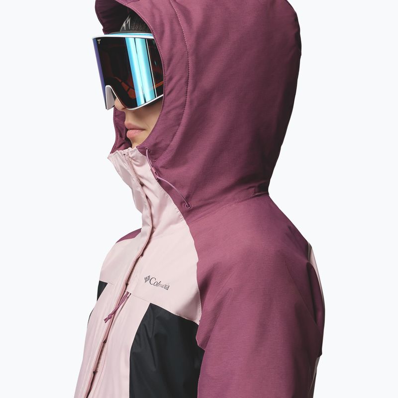 Kurtka narciarska damska Columbia Snowy Summit Ins mineral pink/black/antique mauve x dye 7