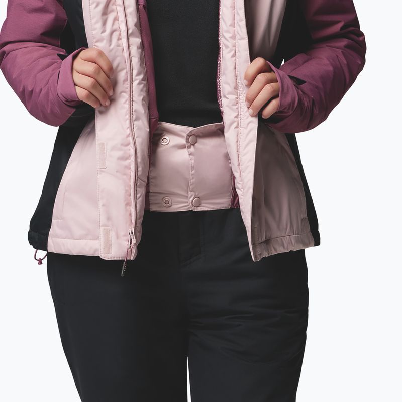 Kurtka narciarska damska Columbia Snowy Summit Ins mineral pink/black/antique mauve x dye 9