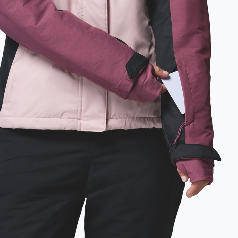 Kurtka narciarska damska Columbia Snowy Summit Ins mineral pink/black/antique mauve x dye 10