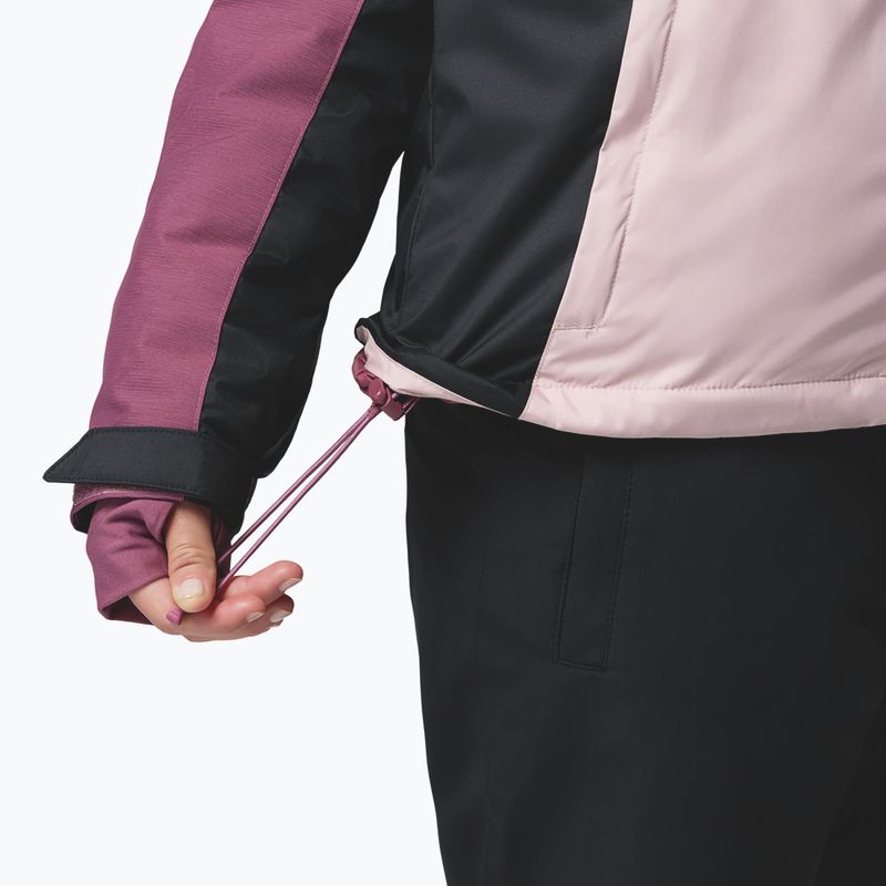 Kurtka narciarska damska Columbia Snowy Summit Ins mineral pink/black/antique mauve x dye 11