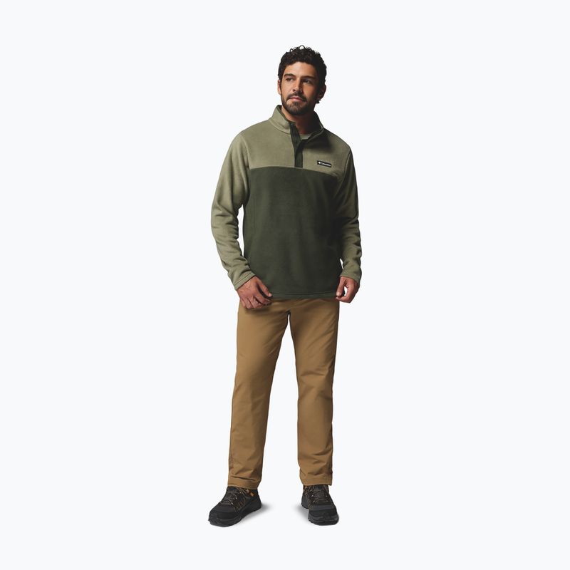 Bluza polarowa męska Columbia Steens Mountain Half Snap II stone green/greenscape 2