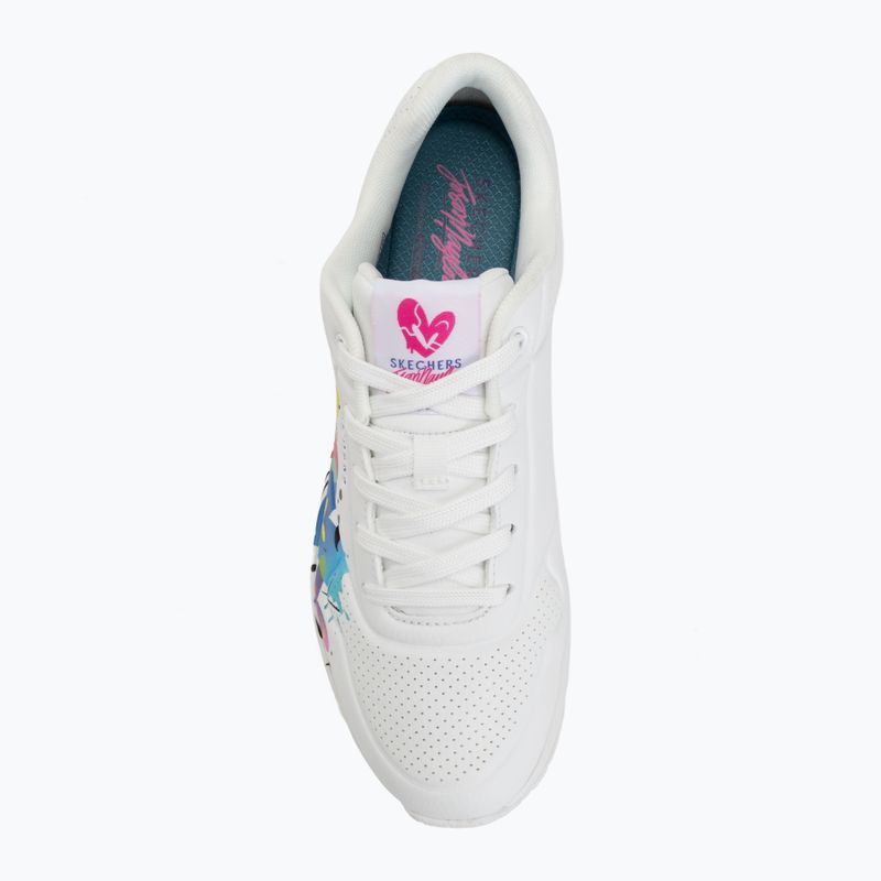 Buty damskie SKECHERS Uno Open Your Heart white 5