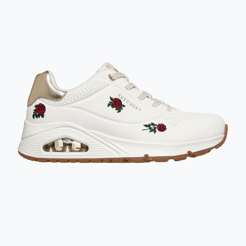 Buty damskie SKECHERS Uno Champagne & Roses white 2