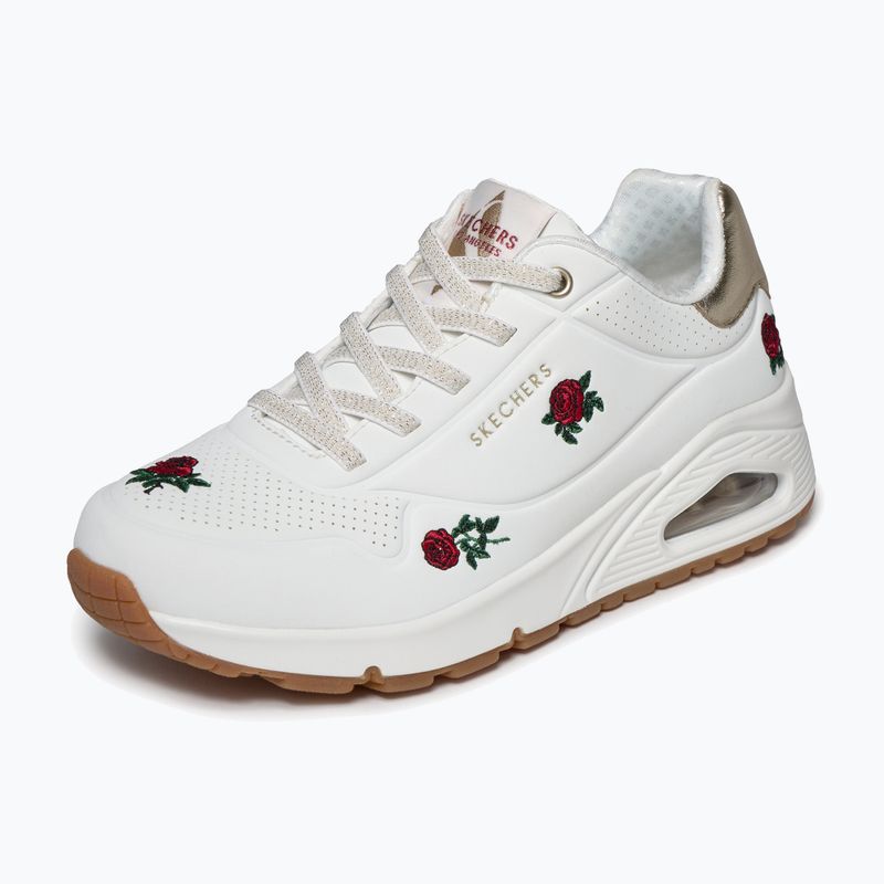Buty damskie SKECHERS Uno Champagne & Roses white 4