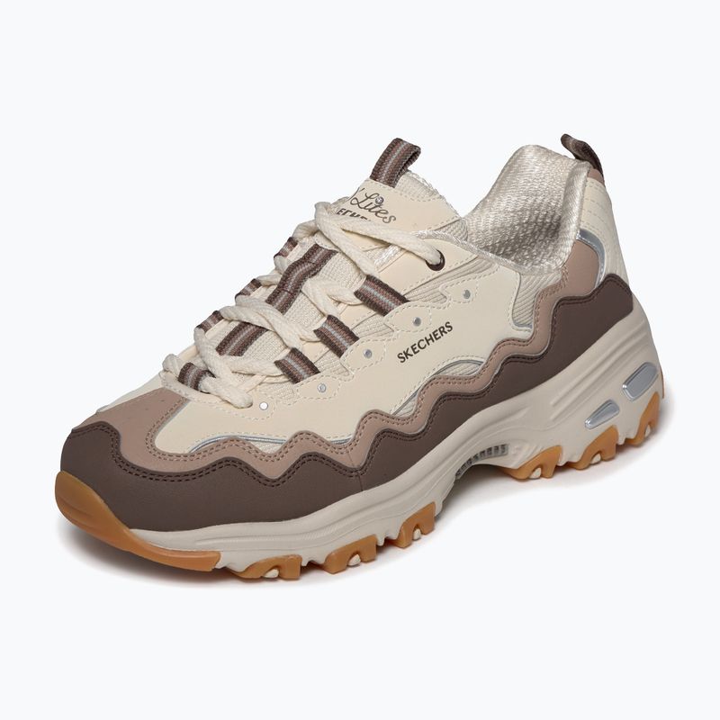Buty damskie SKECHERS D'Lites Vintage Wave beige 4