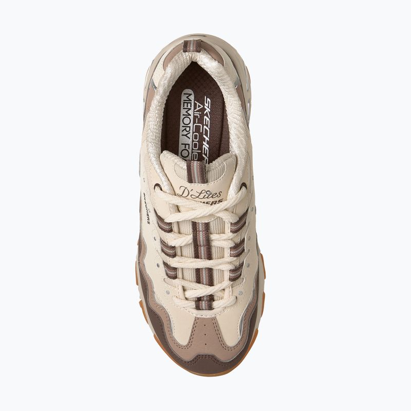Buty damskie SKECHERS D'Lites Vintage Wave beige 6