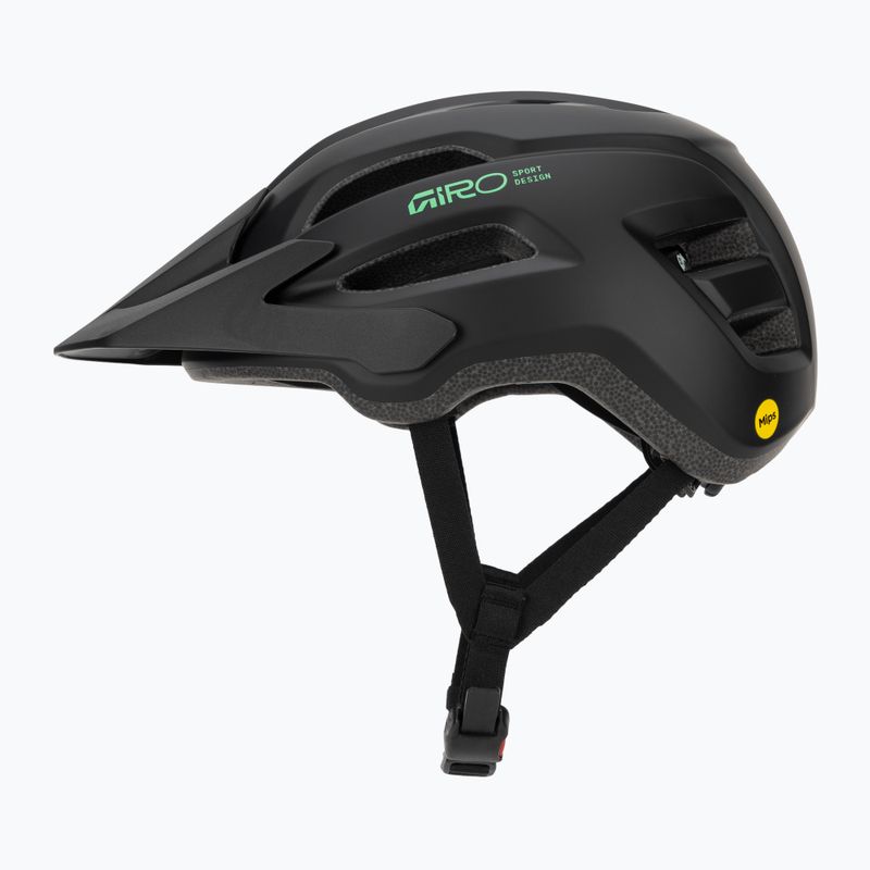 Kask rowerowy dziecięcy Giro Fixture II MIPS matte black/vivid green 3
