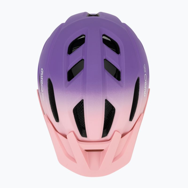 Kask rowerowy dziecięcy Giro Fixture II MIPS matte light pink/purple fade 6