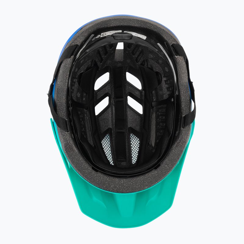 Kask rowerowy dziecięcy Giro Fixture II matte aqua green/blue jewel fade 5
