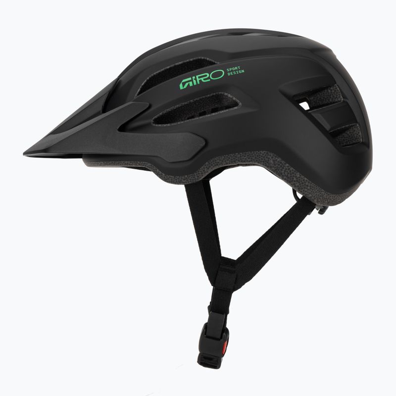 Kask rowerowy dziecięcy Giro Fixture II matte black/vivid green 3
