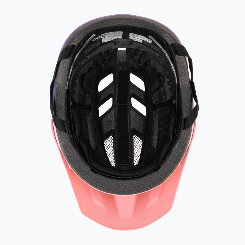 Kask rowerowy dziecięcy Giro Fixture II matte light pink/purple fade 5
