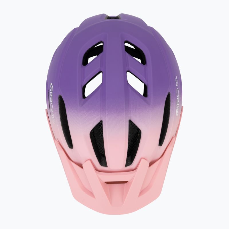 Kask rowerowy dziecięcy Giro Fixture II matte light pink/purple fade 6