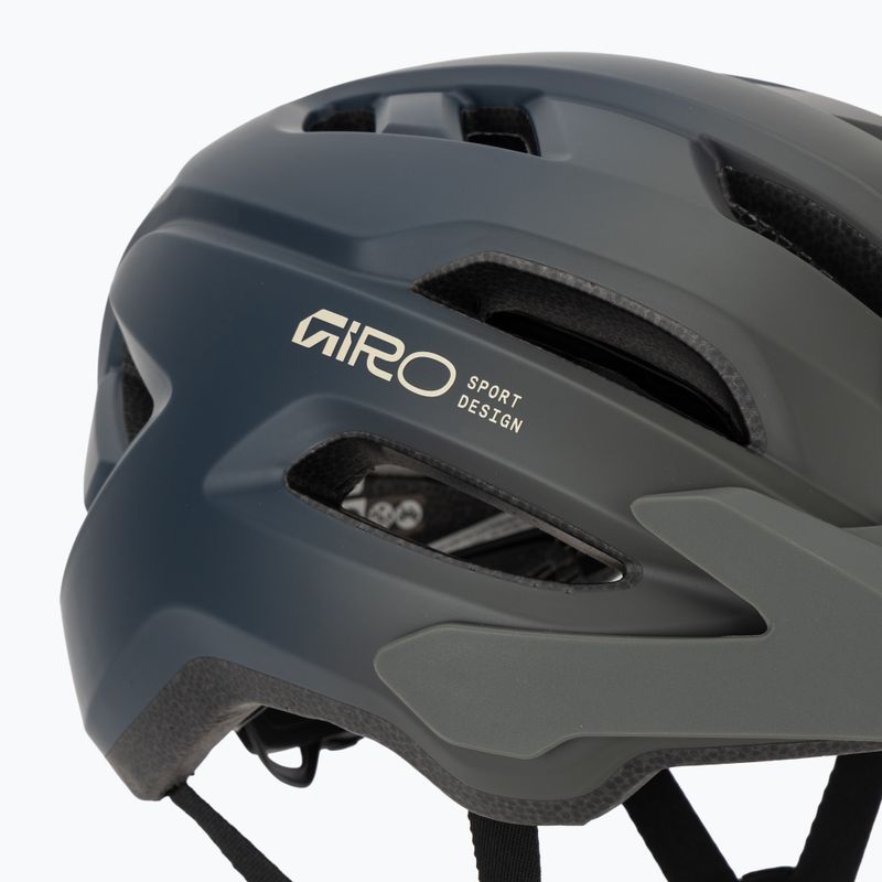 Kask rowerowy dziecięcy Giro Fixture II matte dark sage/sapphire fade 7