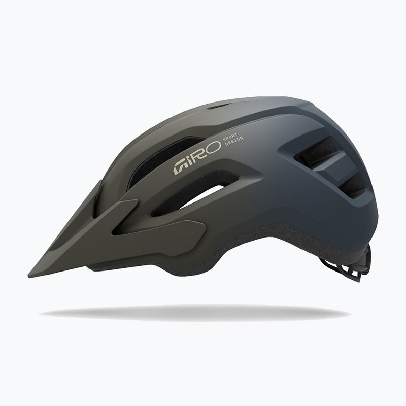 Kask rowerowy dziecięcy Giro Fixture II matte dark sage/sapphire fade 2