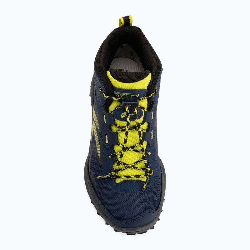 Buty trekkingowe dziecięce KEEN Zionic Mid Wp naval academy/evening primrose 5