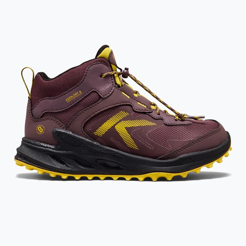 Buty trekkingowe dziecięce KEEN Zionic Mid Wp huckleberry/mango mint 2