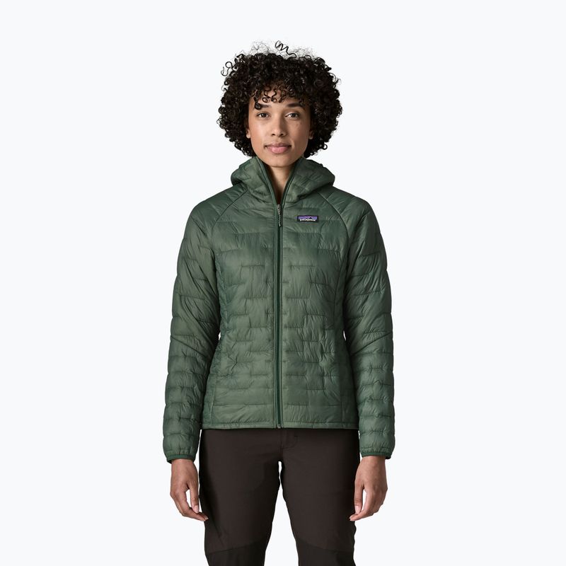 Kurtka ocieplana damska Patagonia Micro Puff Hoody canopy green