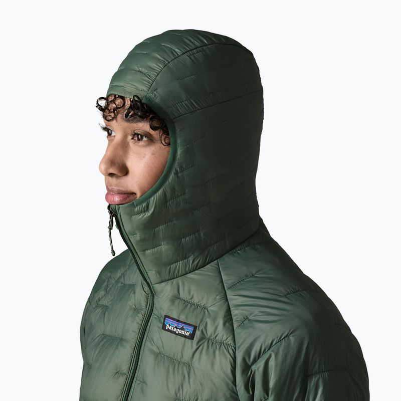Kurtka ocieplana damska Patagonia Micro Puff Hoody canopy green 4