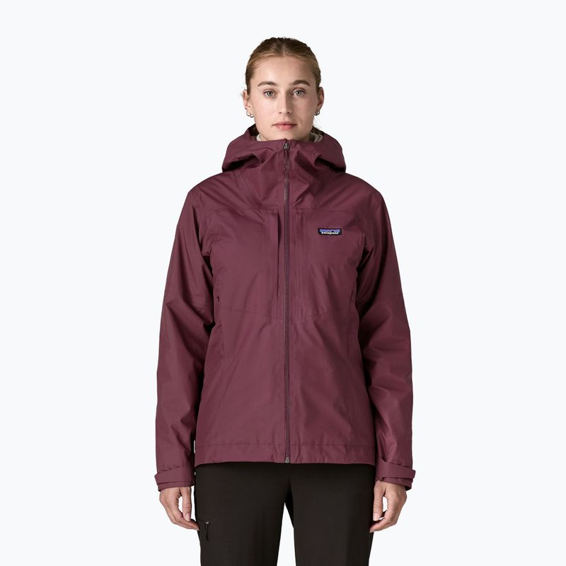 Kurtka przeciwdeszczowa damska Patagonia Insulated Boulder Fork Rain berry fig