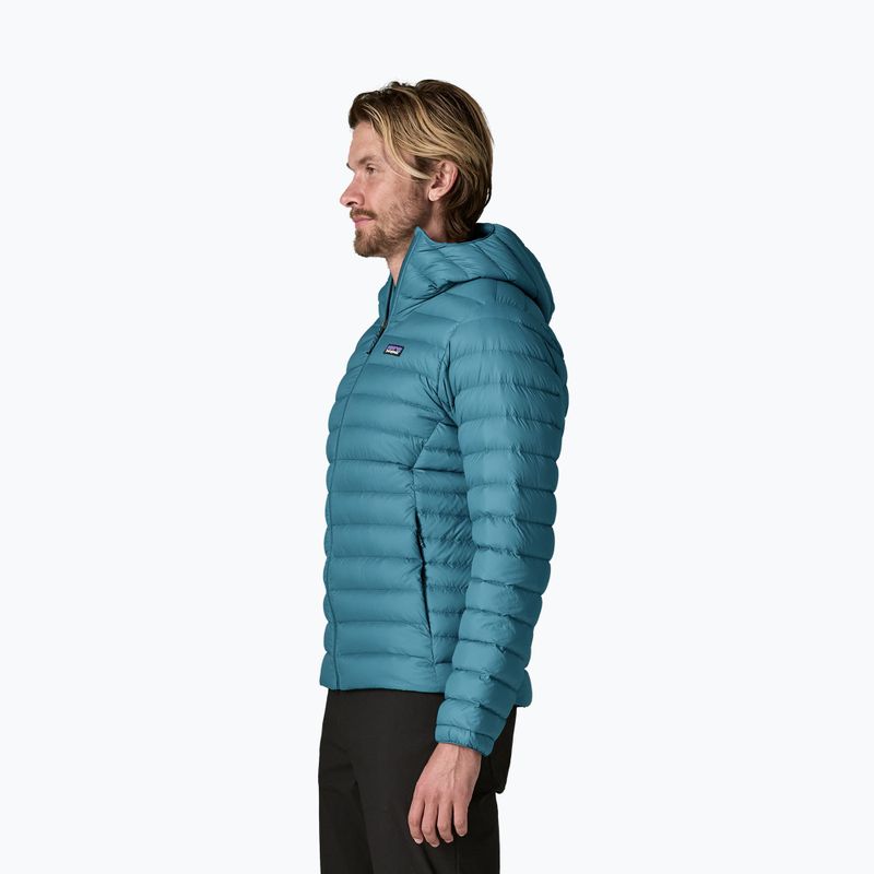 Kurtka puchowa męska Patagonia Down Sweater Hoody glacial blue 3