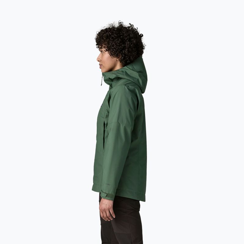 Kurtka przeciwdeszczowa damska Patagonia Insulated Boulder Fork Rain canopy green 3