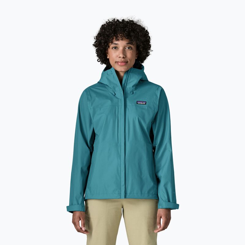 Kurtka przeciwdeszczowa damska Patagonia Torrentshell 3L Rain glacial glue