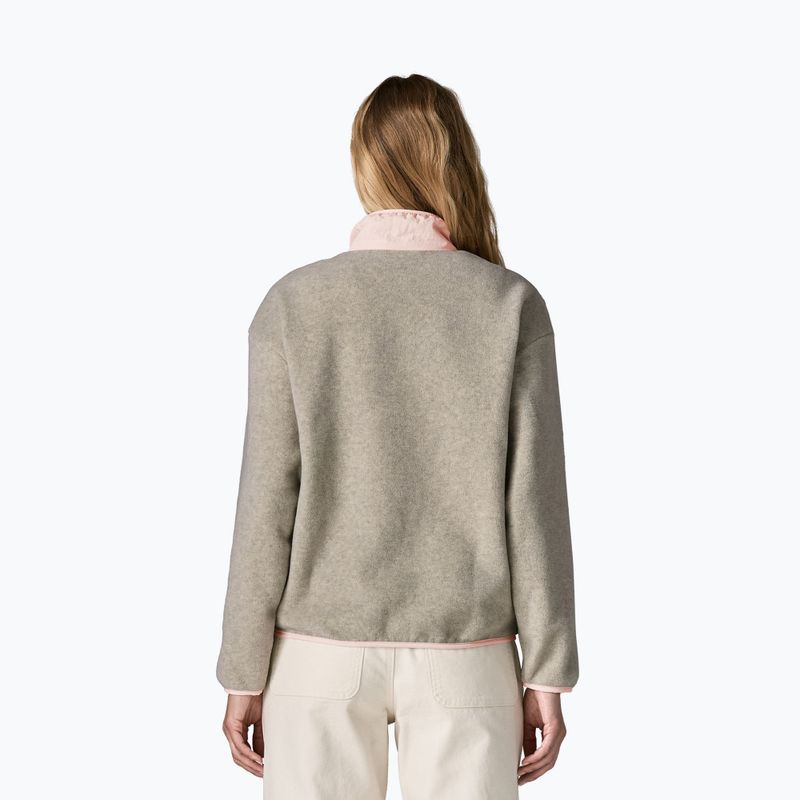 Bluza polarowa damska Patagonia Synchilla oatmeal heather w/pink frost 2