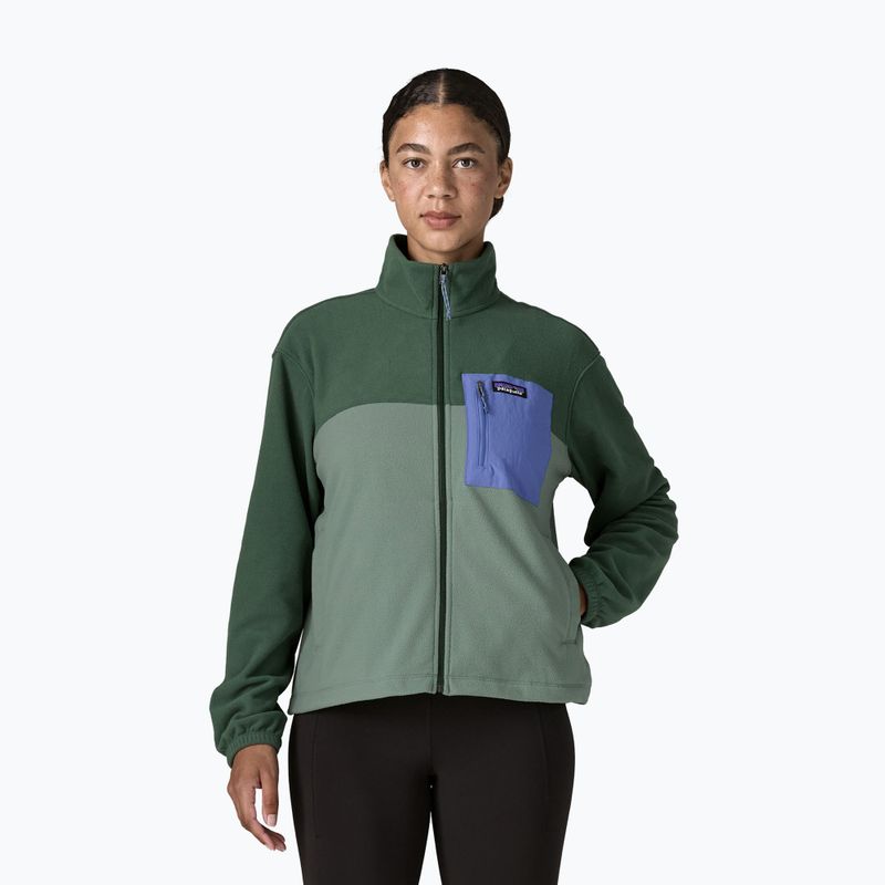 Bluza polarowa damska Patagonia Micro D Patch Pocket cover green