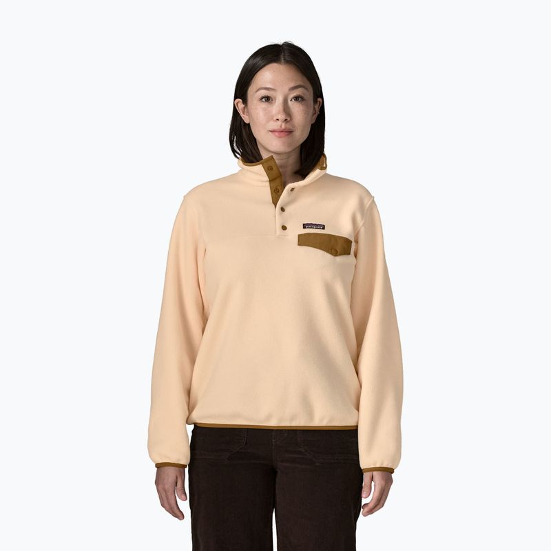 Bluza polarowa damska Patagonia Lightweight Synchilla Snap-T Pullover natural