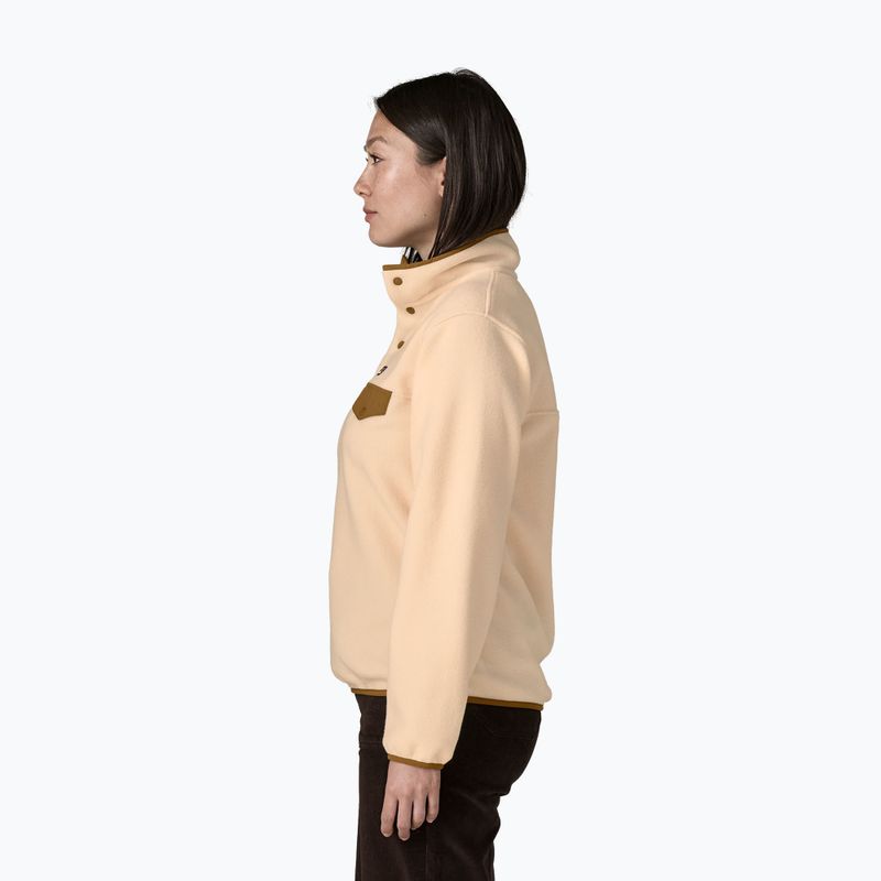 Bluza polarowa damska Patagonia Lightweight Synchilla Snap-T Pullover natural 3