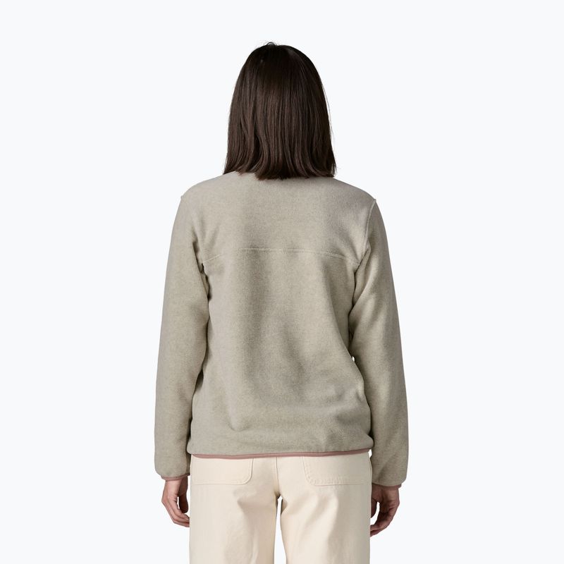 Bluza polarowa damska Patagonia Lightweight Synchilla Snap-T Pullover oatmeal heather w/moonrise taupe 2